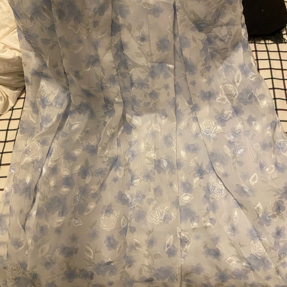 Pastel blue flower dress